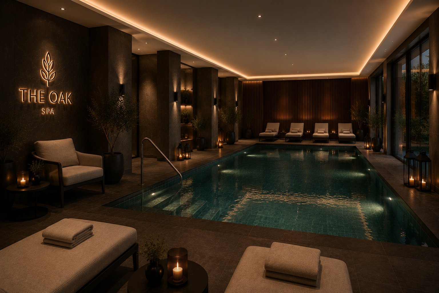 Intimer Poolbereich